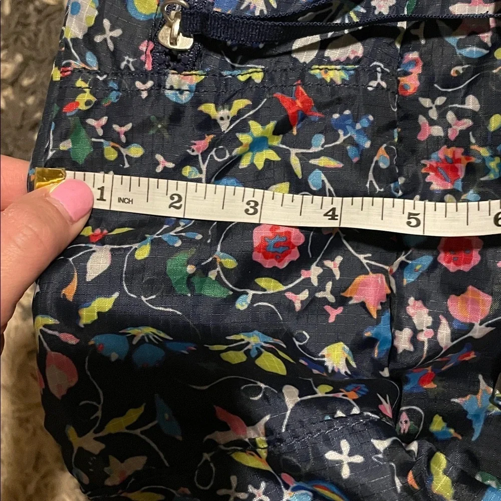 NWT Cynthia Rowley Wildflowers Navy Floral Backpack 15.5 inch x 13 inch
